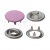 Кнопка рубашечная (закрытая) 9,5мм - эмаль, цв.003 - розовый - купить в Батайске. Цена: 5.74 руб.