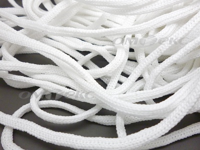 Шнур В-036 4 мм мелкое плетение 100 м белый - купить в Батайске. Цена: 2.02 руб.