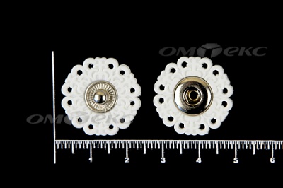 Кнопки пришивные №6 S20мм пластиковые белые - купить в Батайске. Цена: 9.88 руб.