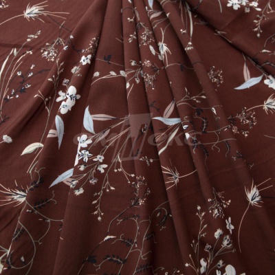 Плательная ткань "Фламенко" 2.2, 80 гр/м2, шир.150 см, принт растительный - купить в Батайске. Цена 239.03 руб.
