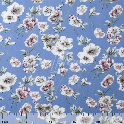 Плательная ткань "Фламенко" 12.1, 80 гр/м2, шир.150 см, принт растительный - купить в Батайске. Цена 243.96 руб.