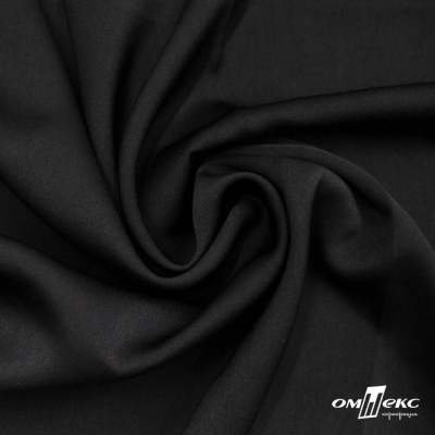 Ткань плательная Габриэль 100% полиэстер,140 (+/-10) гр/м2, шир. 150 см, цв. черный BLACK - купить в Батайске. Цена 248.37 руб.