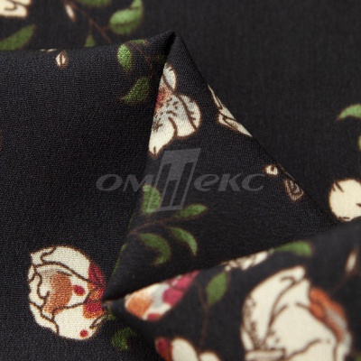 Плательная ткань "Фламенко" 3.1, 80 гр/м2, шир.150 см, принт растительный - купить в Батайске. Цена 239.03 руб.