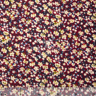 Плательная ткань "Софи" 5.1, 75 гр/м2, шир.150 см, принт растительный - купить в Батайске. Цена 243.96 руб.