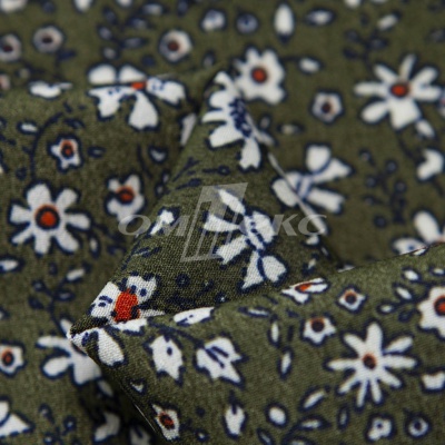 Плательная ткань "Фламенко" 11.2, 80 гр/м2, шир.150 см, принт растительный - купить в Батайске. Цена 259.21 руб.