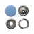 Кнопка рубашечная (закрытая) 9,5мм - эмаль, цв.182 - св.голубой - купить в Батайске. Цена: 5.74 руб.