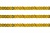 Пайетки "ОмТекс" на нитях, SILVER SHINING, 6 мм F / упак.91+/-1м, цв. 48 - золото - купить в Батайске. Цена: 356.19 руб.