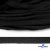 Шнур плетеный d-8 мм плоский, 70% хлопок 30% полиэстер, уп.85+/-1 м, цв.- чёрный - купить в Батайске. Цена: 735 руб.