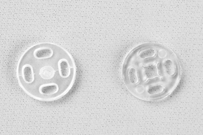 Кнопки пришивные пластиковые 11,5 мм, блистер 24шт, цв.-прозрачные - купить в Батайске. Цена: 59.44 руб.