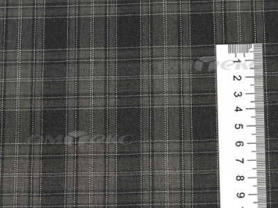 Ткань костюмная клетка 25235 2004, 185 гр/м2, шир.150см, цвет серый/бел - купить в Батайске. Цена 
