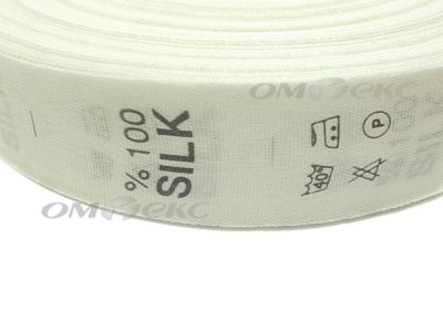 Состав и уход за тк.100% Silk (1000 шт) - купить в Батайске. Цена: 520.46 руб.