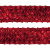Тесьма с пайетками 3, шир. 35 мм/уп. 25+/-1 м, цвет красный - купить в Батайске. Цена: 1 308.30 руб.