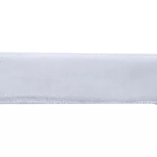 Лента бархатная нейлон 12мм 01 белый (1)